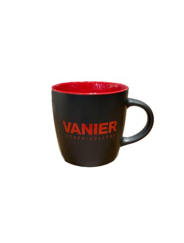 Vanier Black/Red Cafe Mug